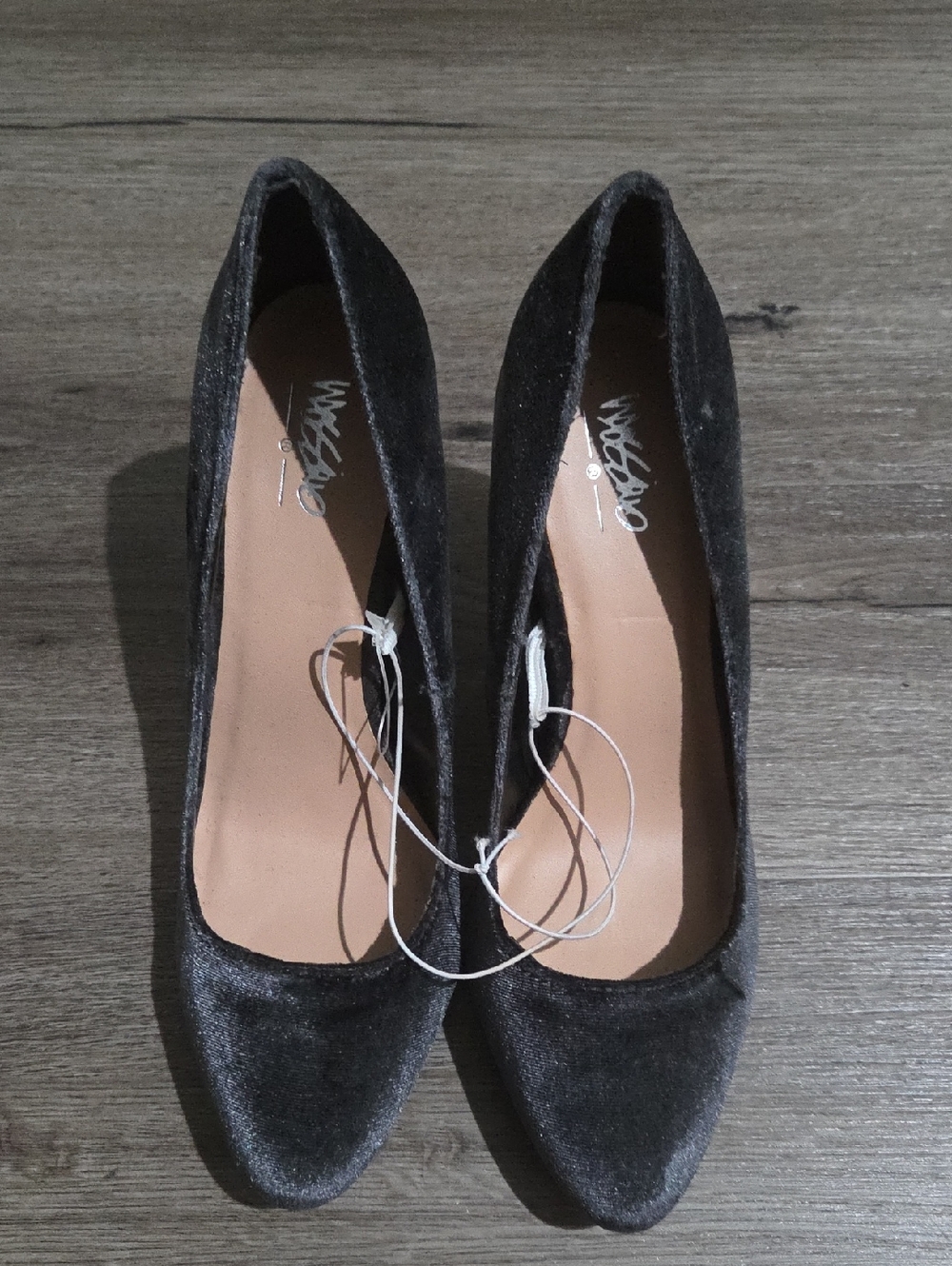 Mossimo Supply Co. Black Velvet Pointed-Toe Pumps